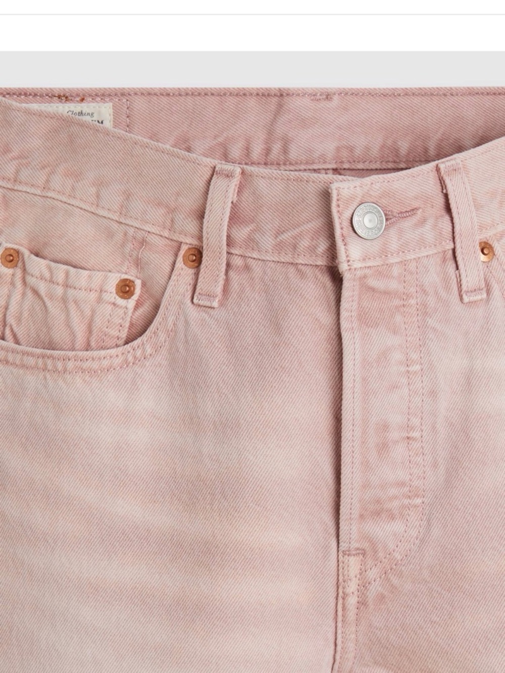 Levi’s 501 Original Women's Jeans NWT 26x30 Scraped Pale Mauve - Pink - Picture 8 of 10